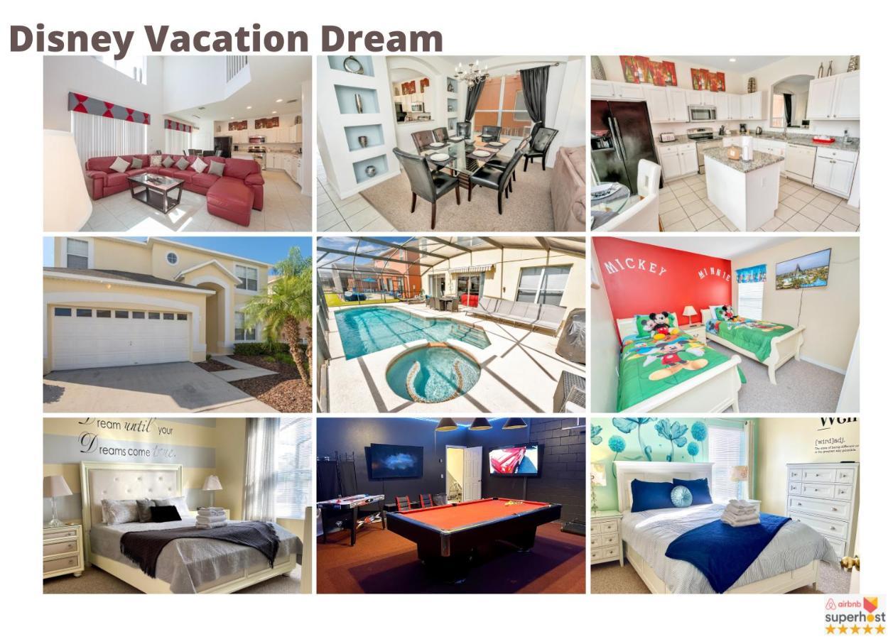 Disney Dream With Hot Tub, Pool, Xbox, Games Room, Lakeview, 10 Min To Disney, Clubhouse Kissimmee Luaran gambar